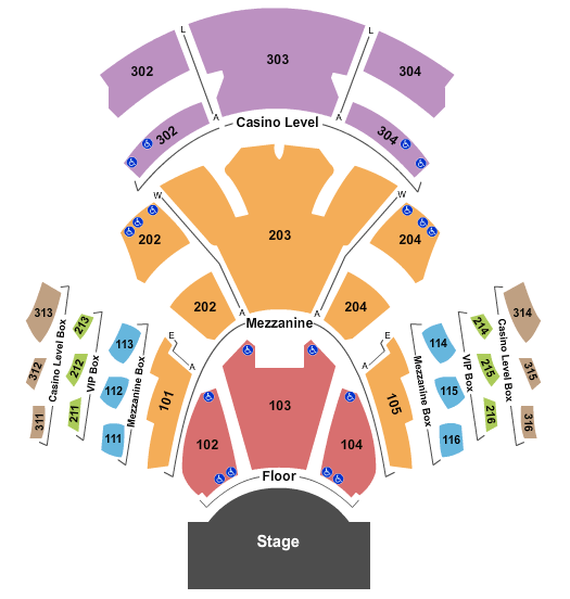 Pearl Concert Theater At Palms Casino Resort George Lopez Seating Chart